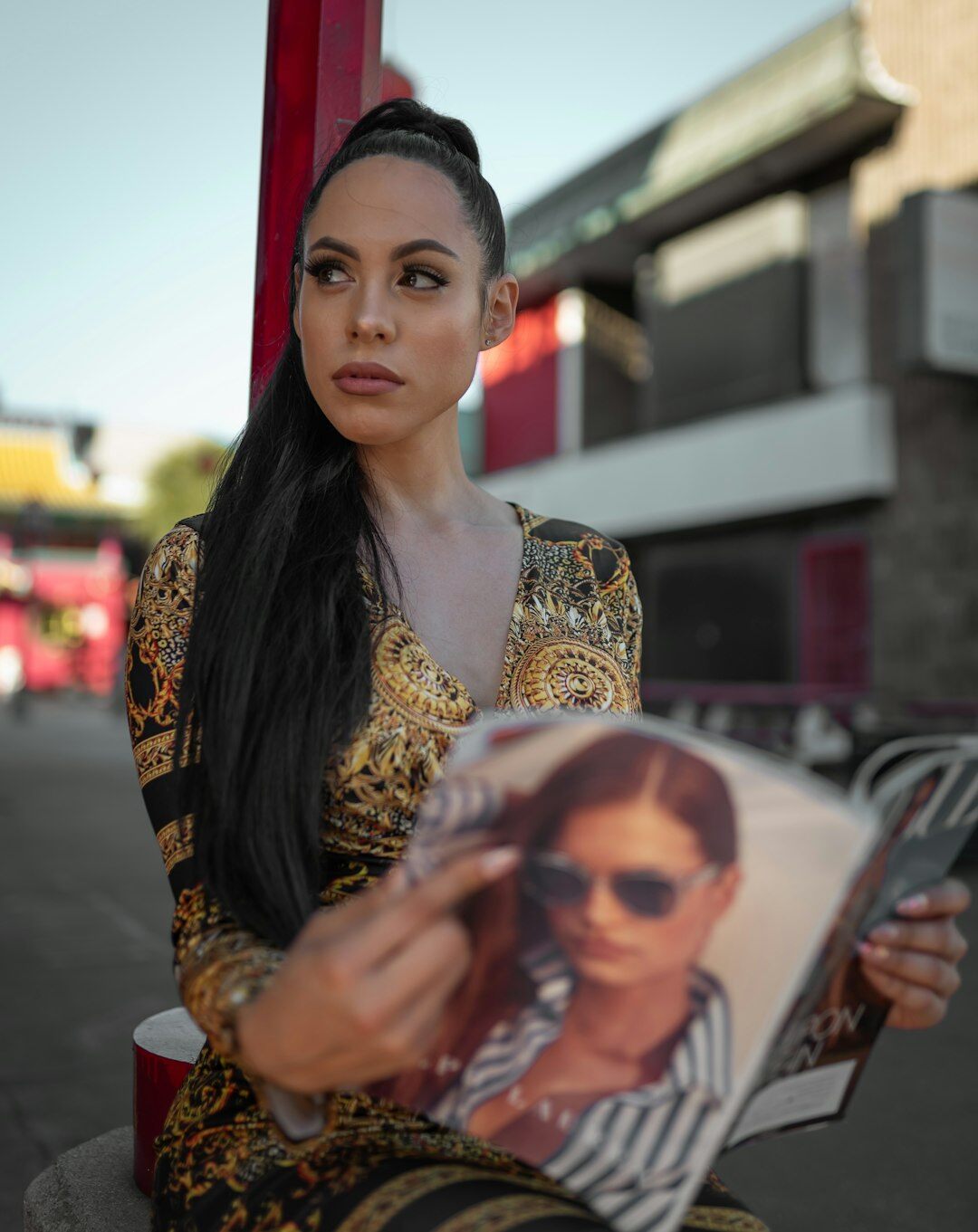 celebrity on magazine cover