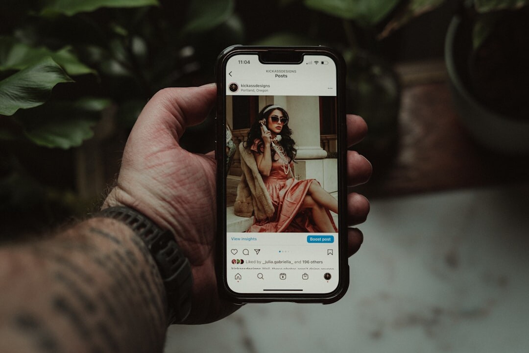 social media influencer posting